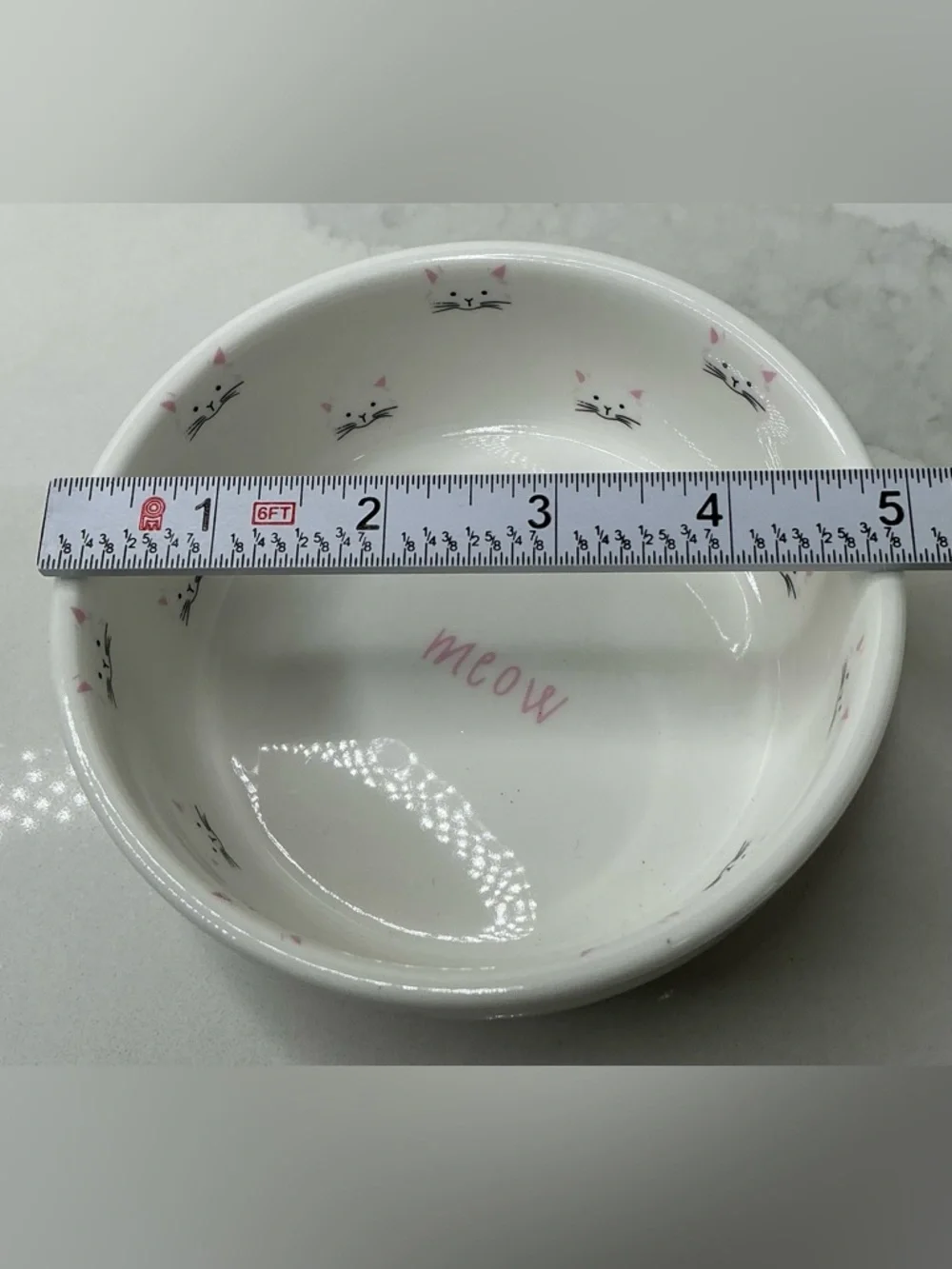 Teacup's Diner Cat Dish Ceramic Kitty 